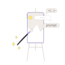 prompt engineering in visual art vector image