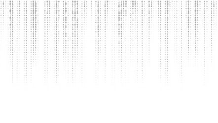 Sheet of binary codes listing seamless pattern vector