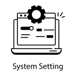 web and network services linear icon vector image