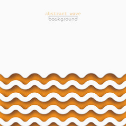 Abstract orange waves pattern background design vector