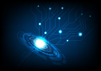 abstract technology with lightning sparkle vector image