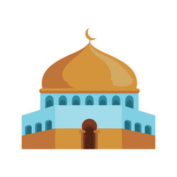 Flat arabic palace Royalty Free Vector Image - VectorStock
