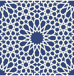 background with 3d seamless pattern in islamic vector image