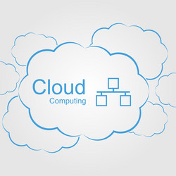 cloud computing concept modern design template vector image