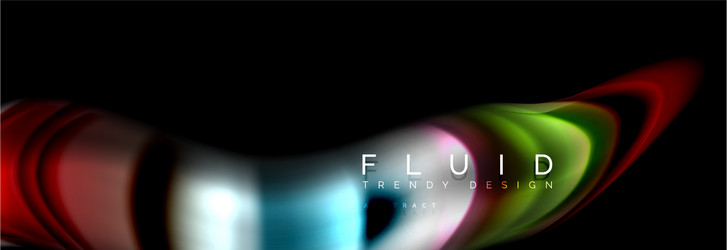fluid wave line background or pattern geometric vector image