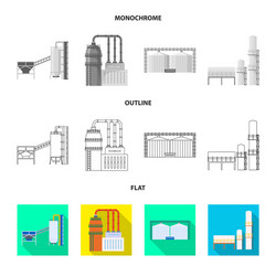 Isolated object of production and structure symbol vector