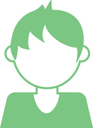 Kid avatar boy icon vector