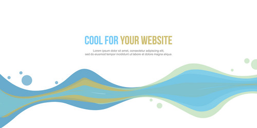 abstract website header wave style collection vector image