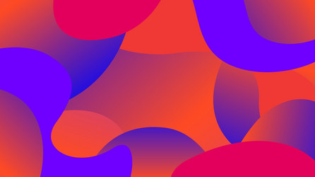 colorful free form shapes gradient simple blob vector image