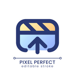 export video file pixel perfect gradient fill ui vector image