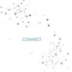 abstract connect background with dots and lines vector image