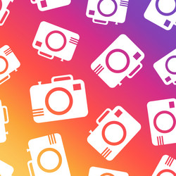 camera seamless pattern background business flat vector image