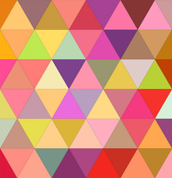 happy triangle mosaic background design vector image