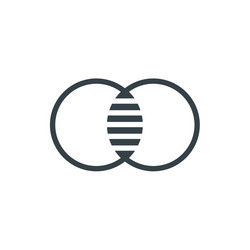 Merge & Combine Icon - Unity Concept vector image