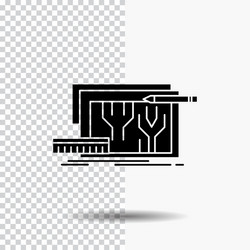 architecture blueprint circuit design engineering vector image