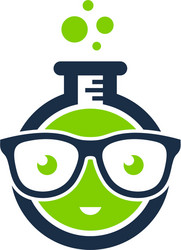 Science Lab Icon - Geek & Nerd Theme vector image