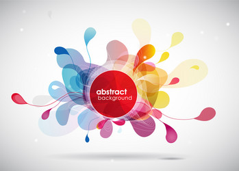 abstract colored background with different shapes vector image