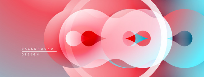 abstract design features overlapping translucent vector image