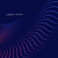 Dynamic Colored Wave Background vector image