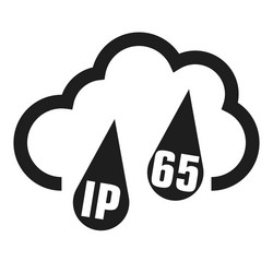 Ip65 protection standard icon on white background Vector Image