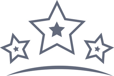 Stars line icon or logo in style vector