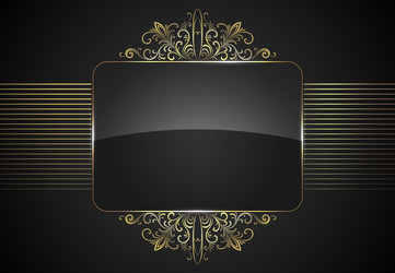 decorative frame with a pattern vector