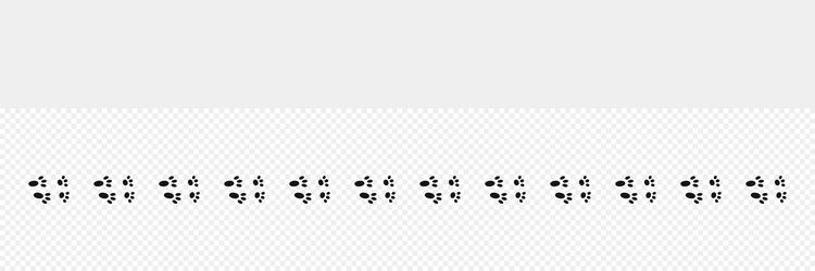 bunny wet or mud pawprints rabbit paw silhouette Vector Image