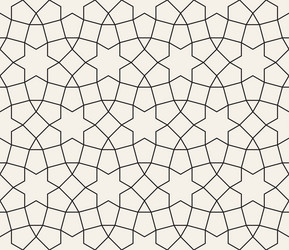 seamless pattern repeating geometric elements vector image