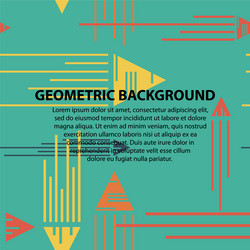 Abstract geometric pattern and background vector