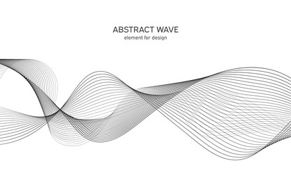 Abstract wave element for design digital vector