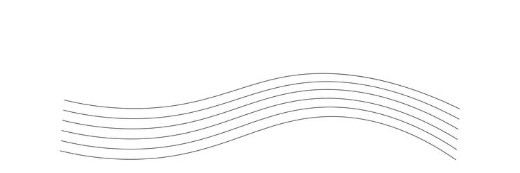 Curved wave lines Royalty Free Vector Image - VectorStock