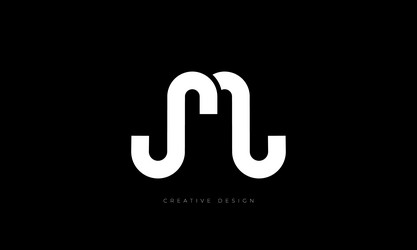 Creative letter s line art logo Royalty Free Vector Image