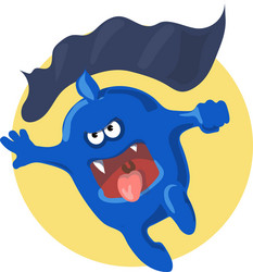Funny Cartoon Monster Vector Image