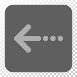 send left rounded square button vector image