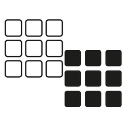 grid view button icon eps 10 vector image