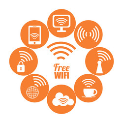 Wi-fi design vector