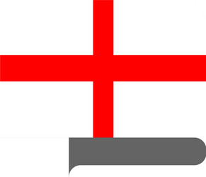 flag horizontal shape pointer for world map vector image