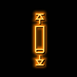 Over scroll neon glow icon vector