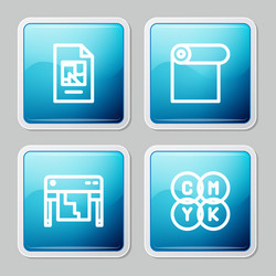 set line file document roll paper plotter vector image