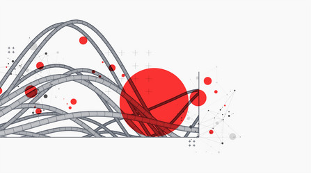 abstract background with a wireframe dynamic vector image