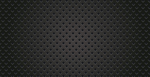 Black perforated metal background texture Vector Image