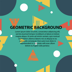 Abstract geometric pattern and background vector