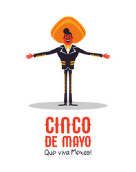 Cinco de Mayo Mariachi Man Vector Image