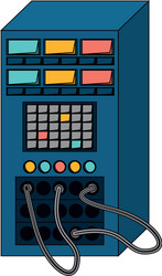 database server storage vector image