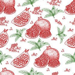 Seamless pattern hand drawn sketch style Vector Image