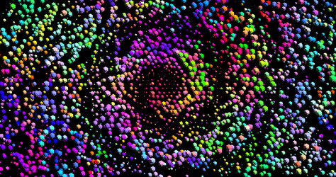 wave pattern 3d glowing abstract digital vector image