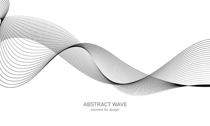 abstract wave element for design digital vector image