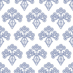 Floral seamless background Royalty Free Vector Image
