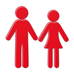 man and woman icons vector