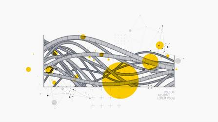 abstract background with a wireframe dynamic vector image